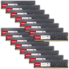 DDR4 OPERATYVIOJI ATMINTIS: GIGASTONE 128GB rinkinys (16x8GB) DDR4 3200MHz (2933MHz arba 2666MHz) PC4-25600(PC4-23400/21300) CL22 1.2V UDIMM 288Pin Non-ECC Unbuffered PC Desktop Performance Atminties atnaujinimas