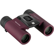 OM System sportiniai žiūronai 8 x 25 WP II violetinės spalvos, kompaktiški, atsparūs vandeniui ir pasižymintys aukštos kokybės optika (Olympus 8x25 WP II įpėdinis)