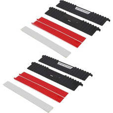 ASHATA radiatorius, stalinių kompiuterių saugyklų aušintuvas, 2 dalių aliuminio radiatorius, stalinių kompiuterių plonas juostinis saugyklų bankas, skirtas DDR/DDR2/DDR3/DDR4