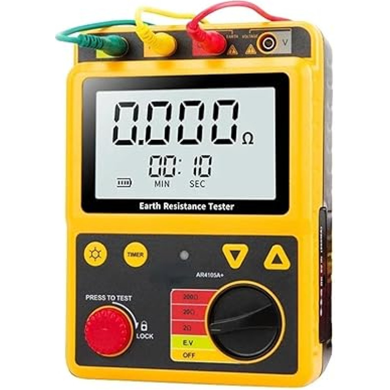 Kapazitätsmesser, AR4105A+ Hochpräzisions-Erdungswiderstandsmessrät, digitales Erdungswiderstandsmessrät, Schwingungsmessrät, Blitzschutzprüfer
