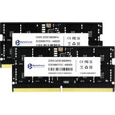 DDR5 RAM 64GB (2x32GB) 5600MHz SODIMM CL46 1.1V 262 kontaktų žaidimų atmintis nešiojamiesiems kompiuteriams