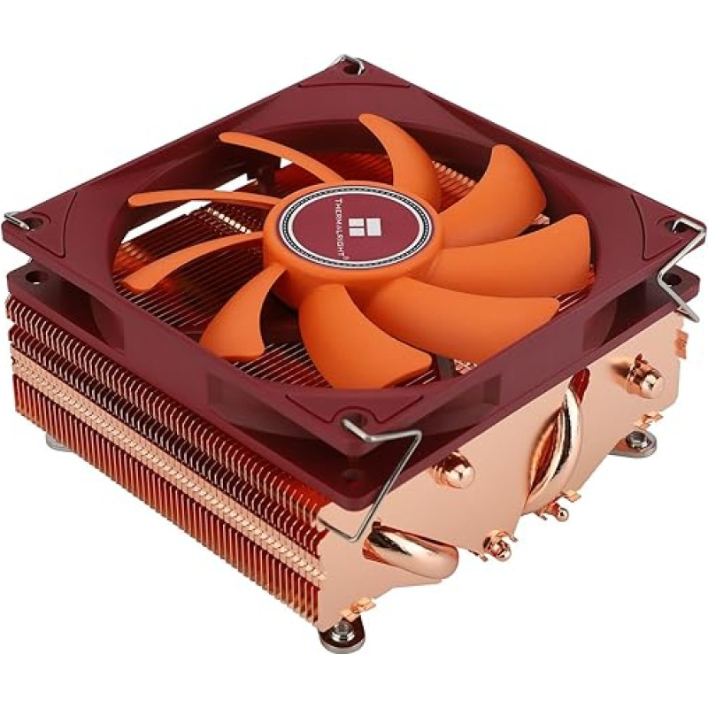 TR -AXP90 X53 žemo profilio procesoriaus aušintuvas 53 mm aukščio su TL-9015R Slim PWM procesoriaus aušinimo ventiliatoriumi AGHP technologijos PC ITX radiatorius AMD:AM4 AM5/Intel LGA1150/1151/1200/1700/1851, LGA17XX PC aušinimui