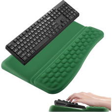 Wrist Rest Keyboard, Wrist Rest Keyboard Palm Rest, Ergonomic, Memory Foam Non-Slip Keyboard Holder, Comfortable Keyboard Wrist Rest for Computer, Typing, Office, Work, Home, Gaming
