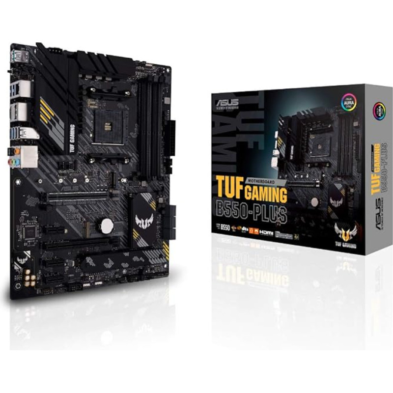 Asus TUF Gaming B550-PLUS motininė plokštė Socket (PC) AMD AM4 form factor (Detaliau) ATX motininė plokštė Chipset