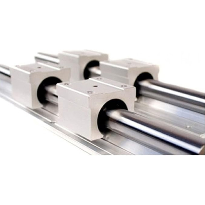 SBR10 500mm 2 Stücke Professionelle Linearführung Linearführung mit 4Pcs SBR10UU Linearführung, Aluminiumlager, CNC Teile
