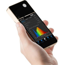 EDEDE Fenstertönungsmessgerät Tragbares Lichtspektrometer CCT CRI Meter Lux Test
