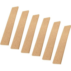 Artibetter 6 Stück Teilig Selbstklebende Korkstreifen Rahmenlose Pinnwandstreifen für Büro und Zuhause Einfache Montage Glatten Wänden zum Befestigen von Notizen Fotos und Dokumenten