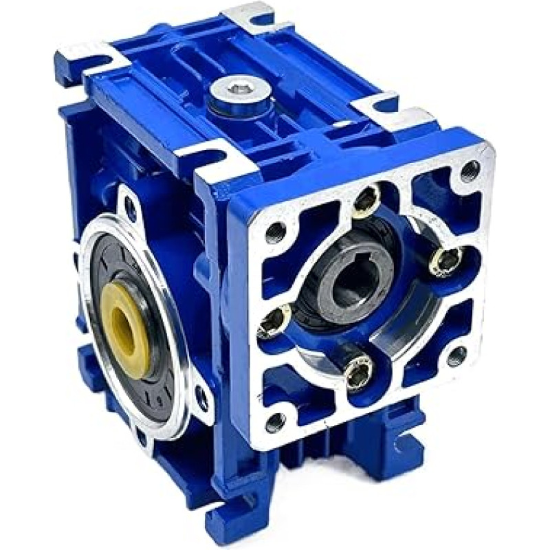 NMRV030 Schneckengetriebe-Drehzahlminderer 60 x 60 mm, 11 mm Eingangswelle, 14 mm Ausgangsbohrung for 60 Servomotor Metallgetriebe