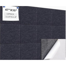 Korktafeln für Wände, 15 Stück, 30,5 x 30,5 cm, langlebige Pinnwand mit hervorragender Schallabsorption, 1,27 cm dick, schwarze Pinnwände für Wände mit Pinnnadeln für Schule, Zuhause und Büro