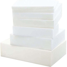 Hochdichter Schaumstoff, maßgeschneiderter Zuschnitt für Sofakissen, Stühle, Hocker und Sitze (45 x 45 cm, 3 cm Dicke) - Premium-Polsterpolsterung für Komfort