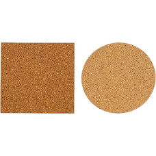 Bastelfreundliche Korkbögen, 50 Stück, leicht zu schneidendes Material für verschiedene Anwendungen (Kreis)