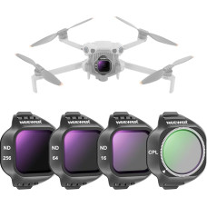 NEEWER CPL ND filtrų rinkinys, suderinamas su DJI Mini 5 Pro (CPL/ND16/ND64/ND256), 4 vnt., užsegamas žiedinis poliarizacinis filtras, pilkas filtras, objektyvo filtras, dronų fotoaparatų fotografijos priedai
