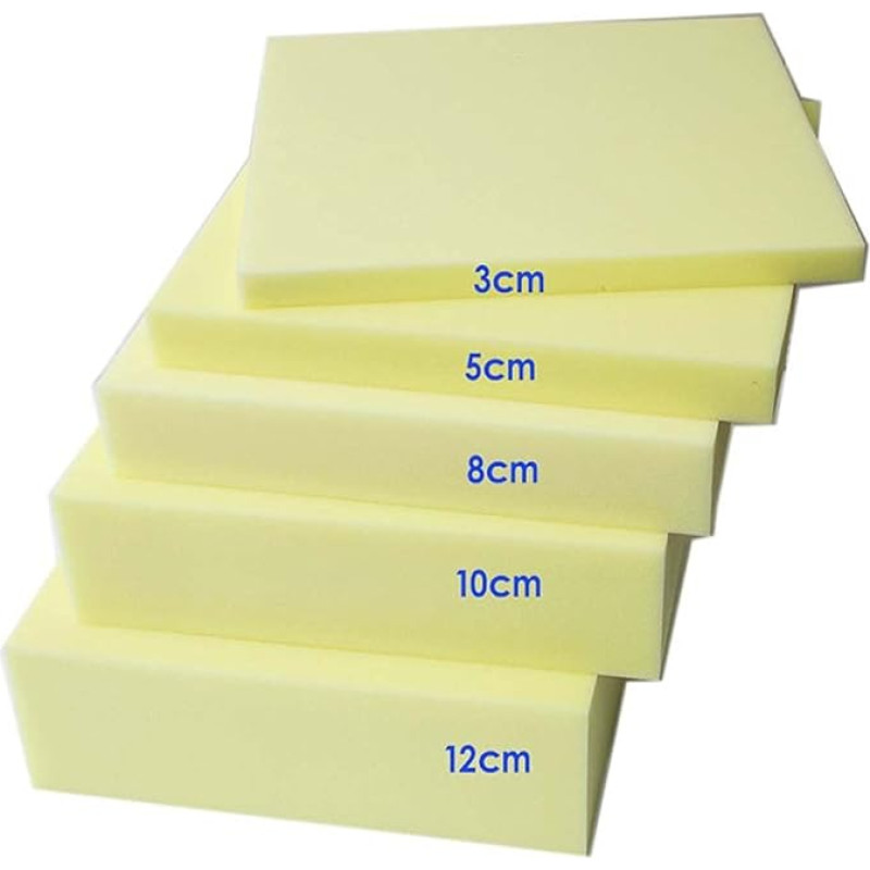 Hochdichter Schaumstoff für Rollstuhlkissen, Sofasitze, Bankpolsterung, kreative DIY-Projekte - perfekt für Möbelpolster und Sitzverbesserungen