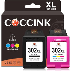 COCCINK 302XL, skirta HP 302 spausdintuvo kasetėms, skirtoms 