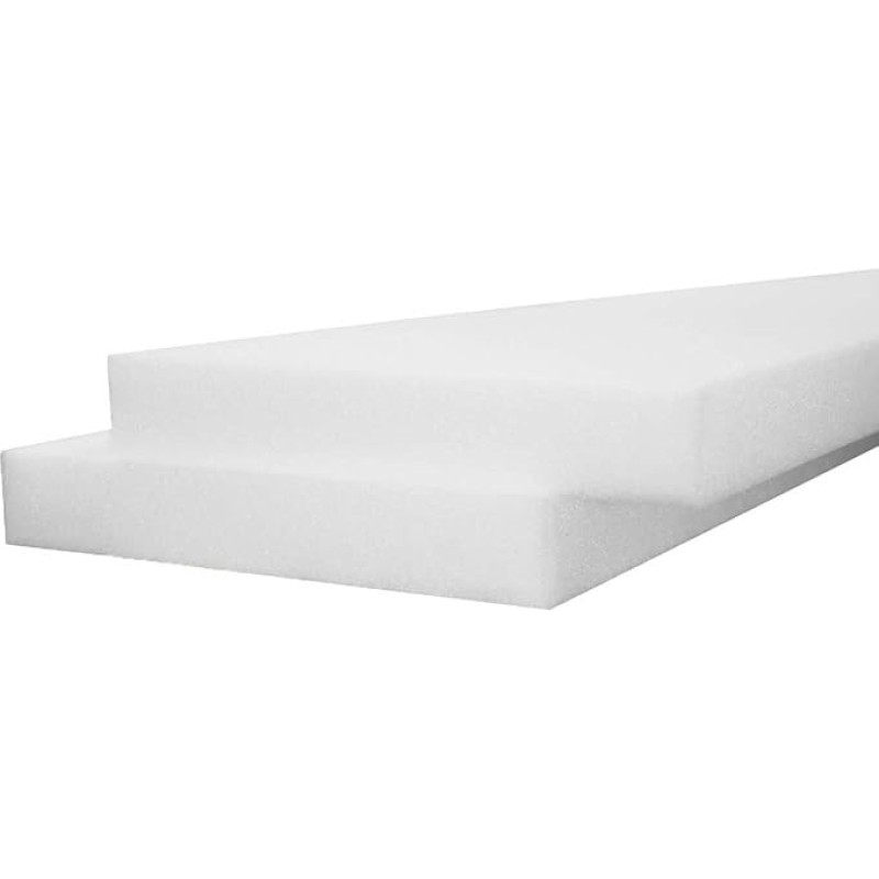 Schaumstoffplatte in Sondergröße für Bankkissen, Hocker, Fenstersitzpolster, Sofa-Bodenmatte, Rollstuhlersatz (100 x 50 x 8 cm)