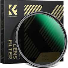 K&F CONCEPT ND64 filtras 62 mm fiksuotas pilkas filtras su 6 pakopomis (Nano-Xcel serija)