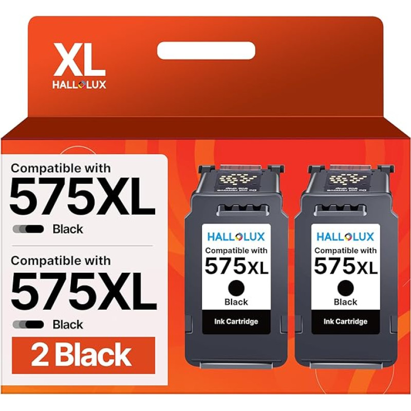HALLOLUX PG-575XL juodos spalvos, 575XL spausdintuvo kasetės, suderinamos su 