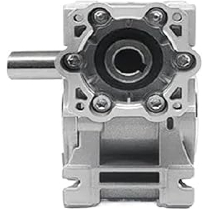 Schneckengetriebe 80 mm Einzelwelle NMRV063 10-55 Nm Übersetzungsverhältnis 1:5-1:80 Drehzahlminderer for 750 W AC-Servomotor CNC(50:1)