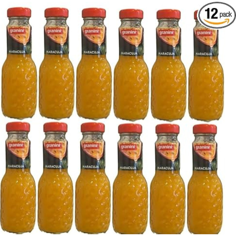 12 butelių pasiflorų vaisių nektaro 0,2 l su daugkartinio naudojimo pilstuku + erdvinis sausainis nemokamai 45 g Onlineshop Bormann
