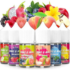 Belissia Shake and Make Greatest Hits - 6 x 30 ml didelės dozės maisto aromato - pildoma, kepimui, maistui, gėrimams, kokteiliams, 