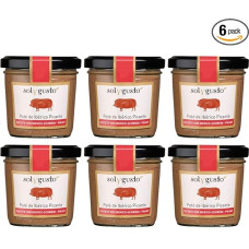 Sol y Gusto Paté de Iberico Picante Pate of Iberico Pig Spread Spain with FeinWert E-Book (6 x 100 g)