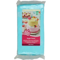 FunCakes Baby Blue Rolling Fondant - Easy to Use, Smooth, Flexible, Soft and Bendy, Perfect for Decorating Cakes, Halal, Kosher and Gluten Free. 1kg