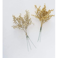 Dekoratyvinių šakų rinkinys, 2 vnt., aukso spalvos
