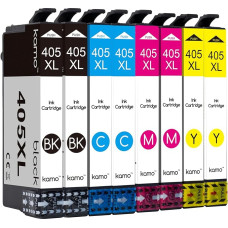 kamo 405 XL spausdintuvo kasetės suderinamos su Epson 405 405XL kasetėmis, skirtomis Workforce WF-7840DTWF WF-7830DTWF WF-7310DTWF, Workforce Pro WF-4830DTWF WF-4820DWF WF-4820DWF WF-3820DWF