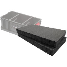 Shadow Foam Easy Peel - Schaumstoffeinlagen für Trend Tote 200 & Trend Toolbox 200 Cut & Peel Schaumstoffeinsätze für Werkzeugorganisation, Kaizen, 5s Schwarz 50mm Doppelpack