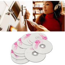 CD-R Blanks, 52 x 700 MB Writable CD Blanks for Storing Digital Images, Music Data (Pack of 10)