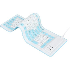 Sulankstoma silikoninė klaviatūra, 103 klavišai, laidinė vandeniui atspari 