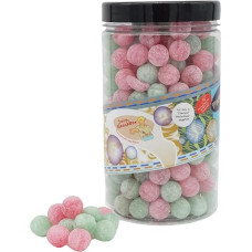 Deine Naschbox | Sour Candy Balls | 1 kg Pot | XL Bulk Pack for Party, Candy Bar & as a Gift - 2 Varieties Mix - Strawberry & Apple