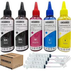 COCADEEX sublimacinio rašalo pildymo rinkiniai, suderinami su WF7110 WF7510 WF7510 WF7520 WF7610 WF7620 WF7710 WF7720 WF7210 WF2750 ET2720 ET2650 ET2750 Spausdintuvais, skirtais puodeliams, poliesterio marškinėliams, pagalvėms ir kt.