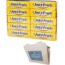 Wrigley's Juicy Fruit Chewing Gum 5 Sticks (Pack of 20)