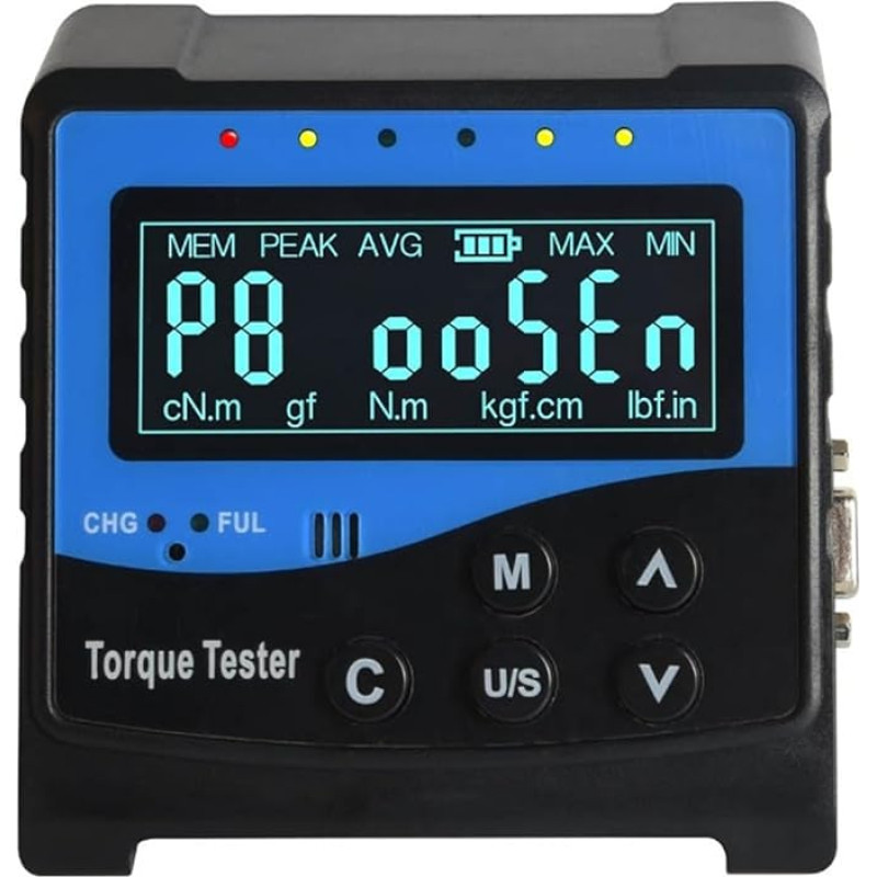 50 Nm tragbarer Drehmomentschlüssel-Tester, kalibrieren 1% Drehmomentadapter, Anzugsschrauben, Drehmoment und Befestigungselemente