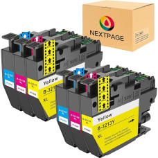 Nextpage LC3213XL spalvotos kasetės suderinamos su Brother LC3213 LC3211 spausdintuvo kasetėmis, skirtomis DCP-J572DW DCP-J772DW DCP-J774DW MFC-J497DW MFC-J491DW MFC-J890DW MFC-J895DW (2 žydros spalvos, 2 purpurinės spalvos, 2