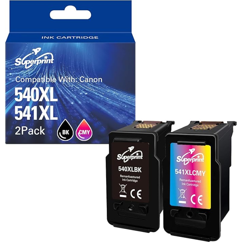 PG 540 XL CL 541 XL daugkartinės kasetės, skirtos 