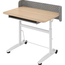 Ergotopia Vaikų rašomasis stalas su reguliuojamu aukščiu - ergonomiškas mokinių rašomasis stalas vaikams nuo 6 metų, augantis rašomasis stalas pradinei mokyklai ir namų darbams