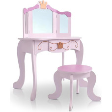 habeig #333 Children's Dressing Table Pink Princess Girl
