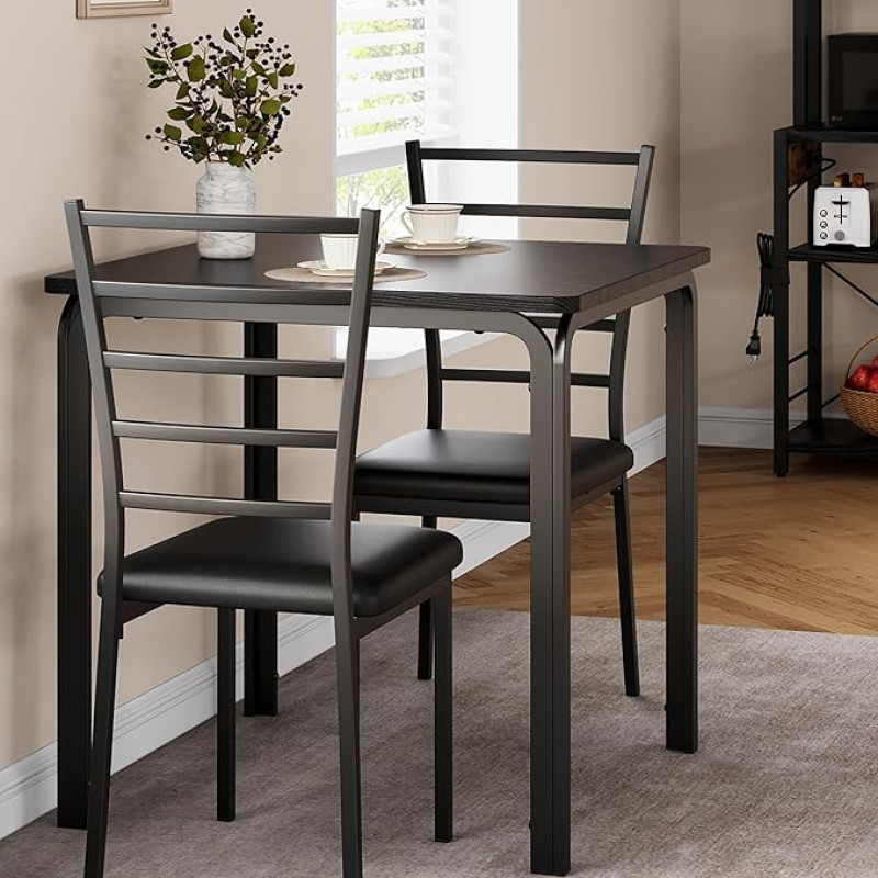 IDEALHOUSE 29.1329.1329.93 Virtuvės valgomojo komplekto stalas juodas