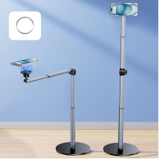 Aluminum Overhead Phone Stand for Shooting, Adjustable iPhone Tripod for Overhead Shooting, Sturdy Stand for Cooking, Crafting, Filming, Painting - Perfect for Creators (Magnetic)