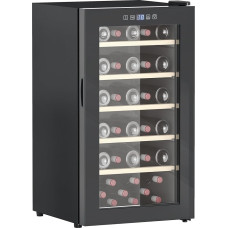 HOMCOM Wine Fridge Compressor 41 Bottles 91L Drinks Fridge, Bottle Fridge 5-20°C with Adjustable Shelf, Touch Screen, Glass Door, LED Lighting, Black