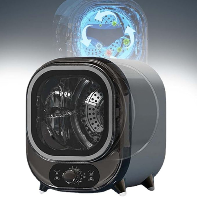 Laisvai pastatoma ventiliuojama džiovyklė, kompaktiška nešiojamoji, 2 temperatūros nustatymai, sulankstoma apsauga, maža kondensatorinė pakreipiama džiovyklė namams, bendrabučiui, balkonui, vonios kambariui