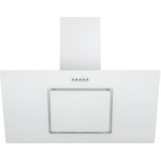 Respekta Cooker Hood Headless / Cooker Hood Angled 90 cm / Metal Housing with Glass Shade in White / Exhaust and Recirculation Function / CH22010/90WBZ / B / 54 - 62 dB