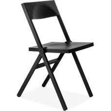 Alessi Folding and Stackable Chair in PP and Fiberglass, Black, 52 x 46 x 90 cm