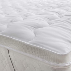 Mikropluošto čiužinys Topper Hollowfibre užpildymas Anti alergija itin minkštas oro srauto čiužinio apsauga King dydis 5ft x 79 