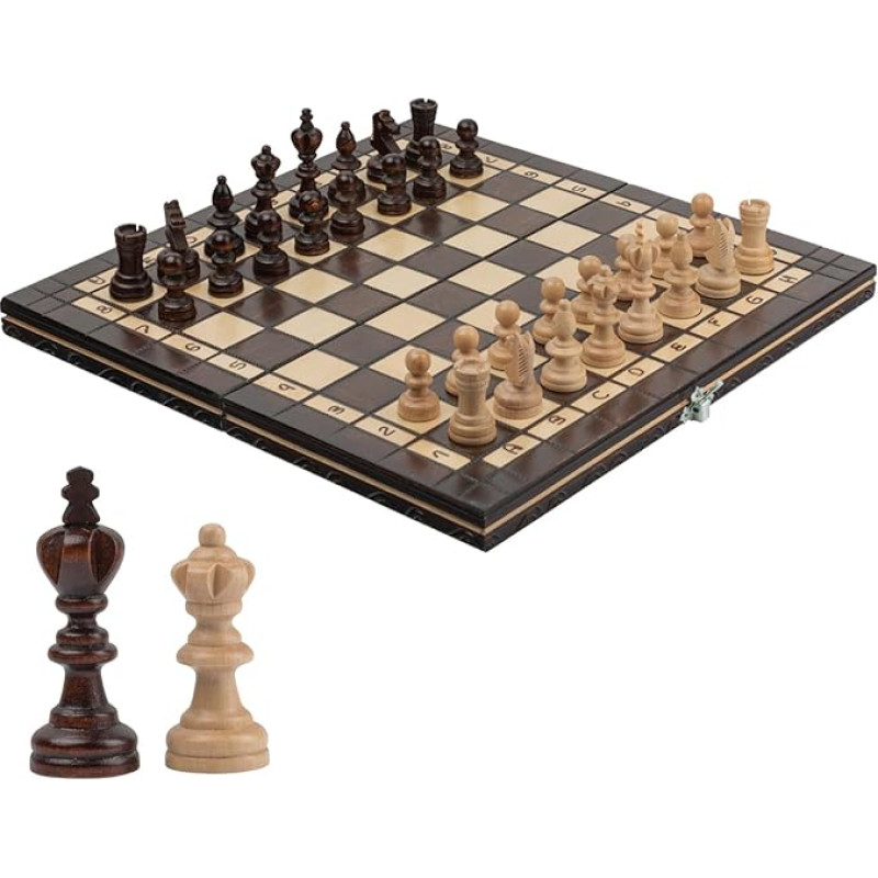 Tournament Chess Set No. 3 | Master of Chess | Chess Game Wood High Quality 35 cm | Classic Staunton Chess Set and Elegant Chess Board with Figures for Adults and Children