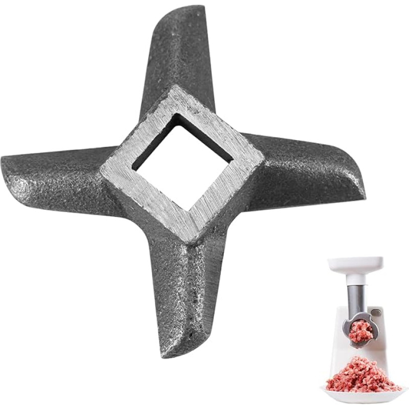 Meat Grinder Blade, Haofy Stainless Steel Meat Grinder Knife Cutter Replacement for Grinding Machines, Meat Grinder Replacement Part Cross Knife for Chopping Meat in the Kitchen (22)
