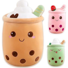 Bubble Tea Cuddly Toy Pliušinis žaislas XXL Cute Cushion, Kawaii Bubble Tea Cup Plushie pliušinis žaislas Boba arbatos puodelis pliušinis žaislas dekoracijos (kava, 70 cm)