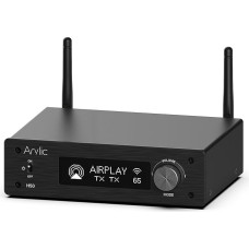 Arylic H50 Hi-Fi Multiroom WiFi Amplifier with Bluetooth aptX HD, HDMI ARC, Airplay 2 & Spotify Streaming. Supports 192Khz/24bits HD Music Transmission & Reception. 50W x 2 Amplifiers.